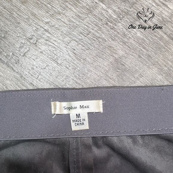 Sophie Max Comfort Waist Faux Suede Mini Skirt Size M - Picture 2 of 5